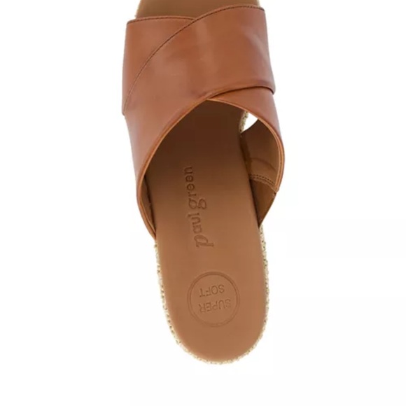 Paul Green Ashley Cognac Wedge Sandals NWT - Picture 3 of 6